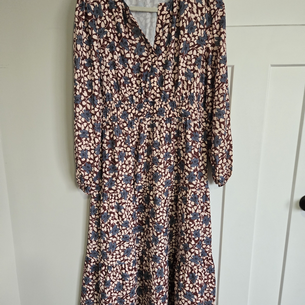 Women Fall Floral Dress